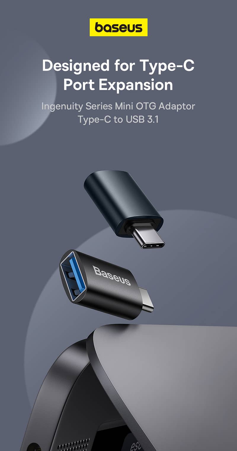 Baseus Mini OTG Adaptor Type-C to USB 3.1 8
