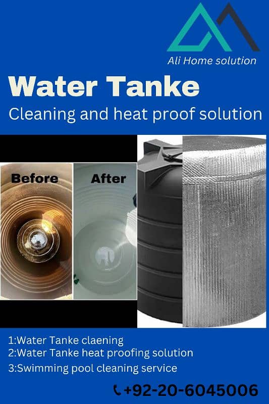 water tank cleaning and heat proof solution 0