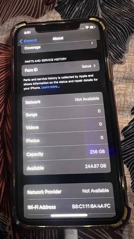 IPHONE X 256 GB PTA Approved 3