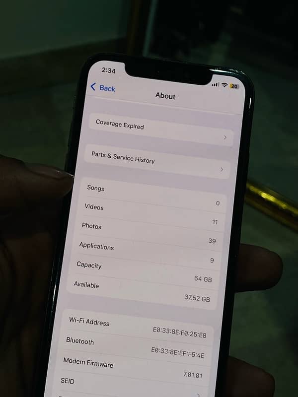 IPHONE XS PHYSICAL PTA APROVED 8