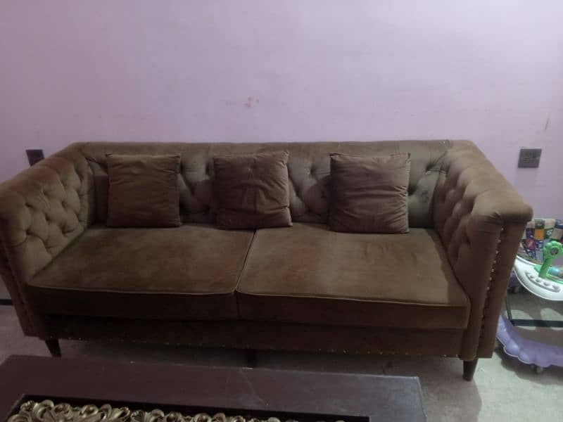 I am selling a sofas and Big size table at very low price 2