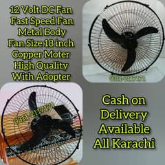 12 Volt DC Fan Solar Fan DC Fan Wall Bracket Fans AC DC Fan