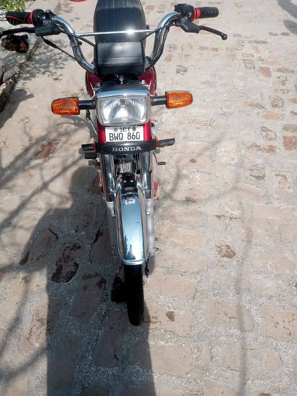 honda cd 70cc 2022 model islmabad number 4