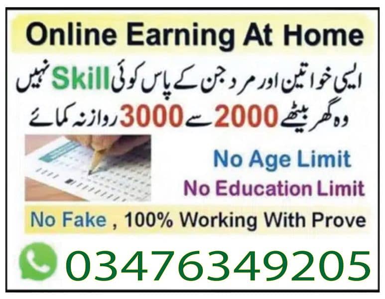 Online job at Home/Part Time/Data Entry/Typing/Assignments/Teaching 0