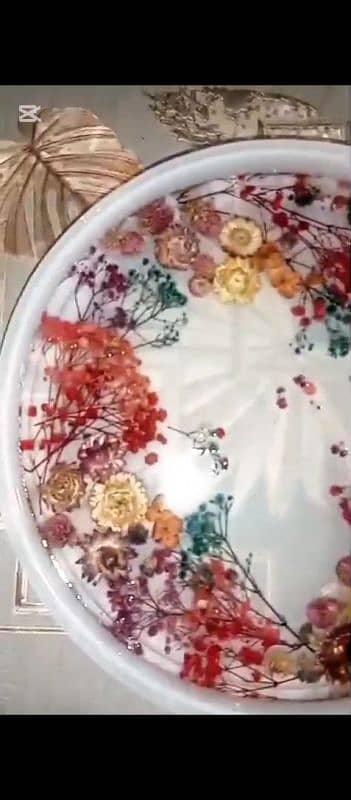 Epoxy Resin Table |Dried Flowers Table 1