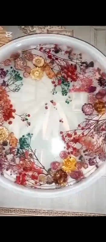 Epoxy Resin Table |Dried Flowers Table 4