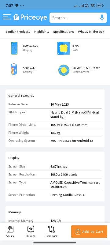 redmi note 12 6+128 with box and 33w charger 2