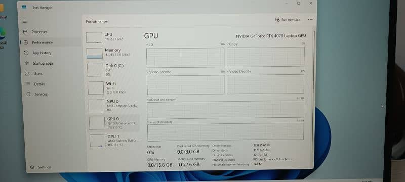 Hp victus 16 AMD Ryzen 7 7840HS With RTX 4070 8Gb GPU 16