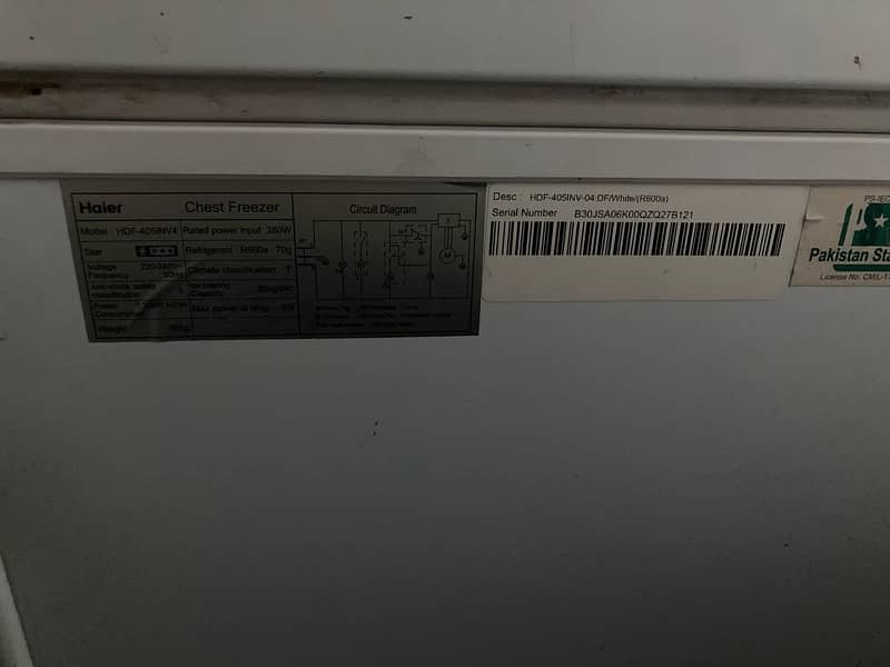 Haier inverter Fareezer 2