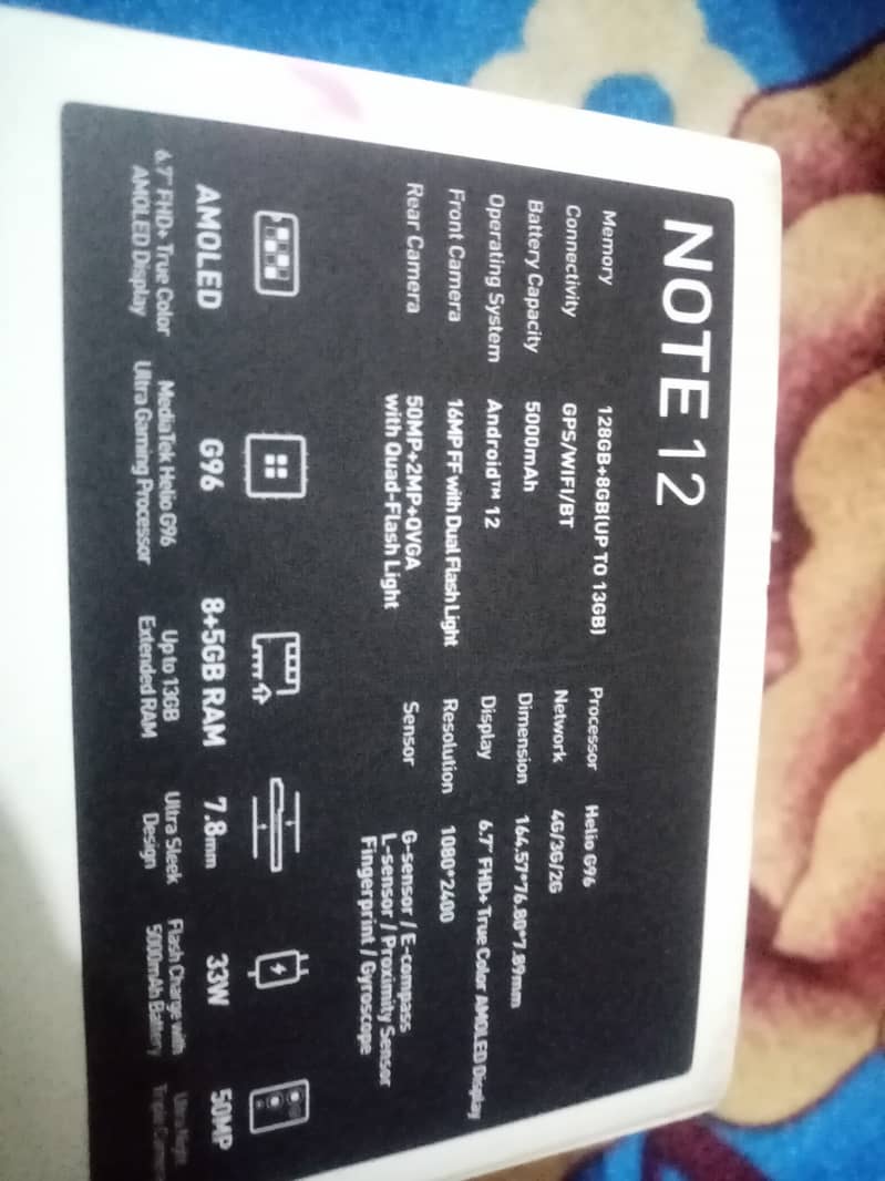 Infinix Note 12 G96 10/10 1