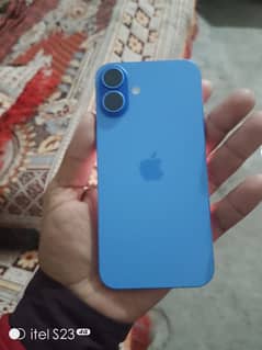 i phone 16 plus box open bilu colar brend new