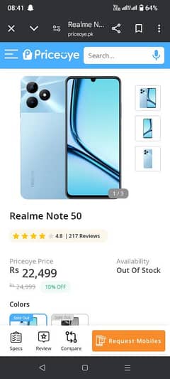 realme note50