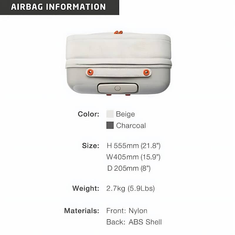 Stylish AirBag Trolley Suitcase Lightweight Durable Travel Companion 3