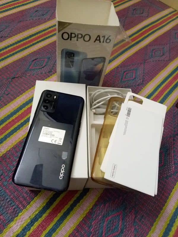 oppo a16 4gb 64gb complete box 0