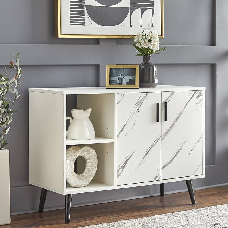 TV Console Table with Cabinet Storage 0