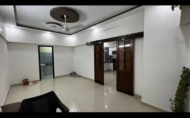 Sanober Twin Tower Brand New Luxuries Flat 3 Beds DD West Open In Gulistan e Jauhar 4