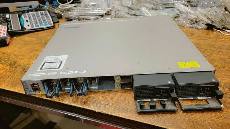 CISCO SWITCH 3850 48 PORT GIGA POE WITH 4 SFP CARD 1G 2