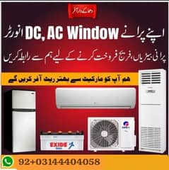 Window Ac Sale And purchase/AC / Split Ac/ Dc Inverter Ac/Best Pric