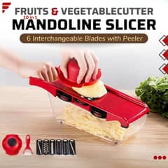 High-Quality 10 in 1 Mandoline Slicer & Vegetable Cutter – Grater with