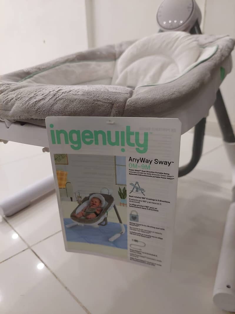 Urgent Sale – Brand New / Unused Ingenuity AnyWay Sway Portable Swing 3