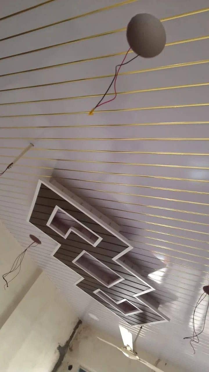 Gypsum Ceiling PVC ceiling pop celing Contact WhatsApp 03009874271 16