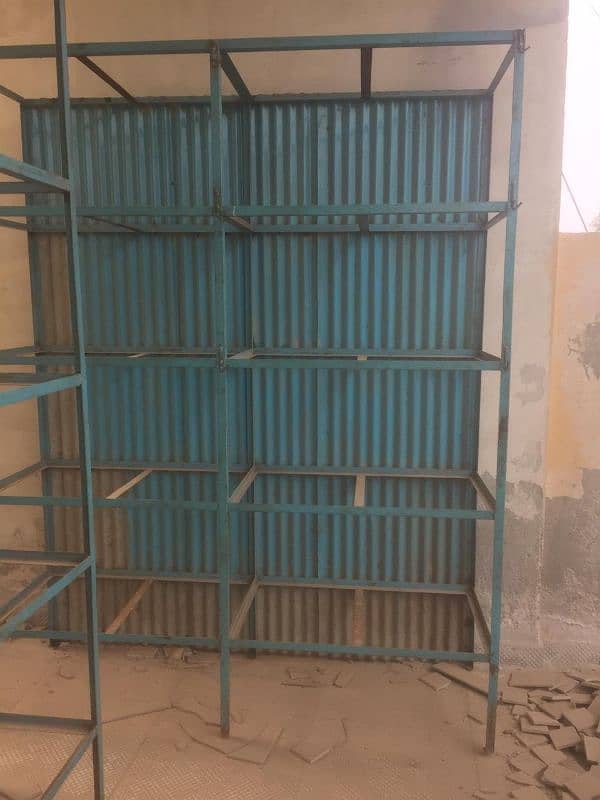 Iron Racks with wooden slabs 1