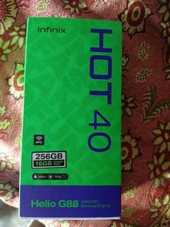 Infinix Hot40 ram 16 ROM 256 gb