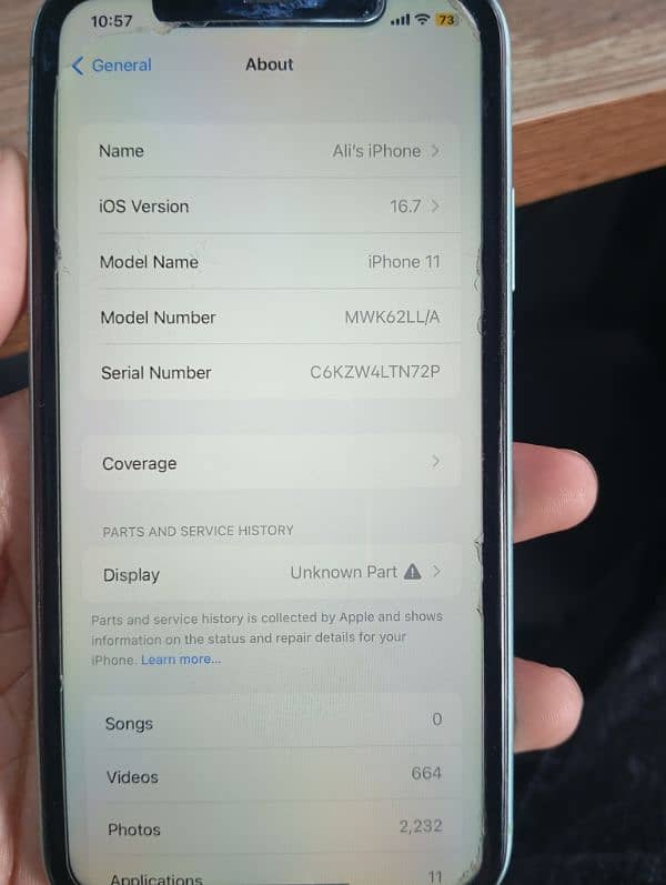 Iphone11 Non-Pta Factory unlocked LLA Model 6