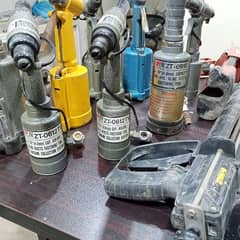 pneumatic pop riveter and concrete epoxy applicator