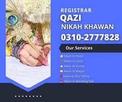 Nikah Service/Qazi/Nikah Khawan/Court Marriage/ Nikkah/Qazi/Qari/Mufti