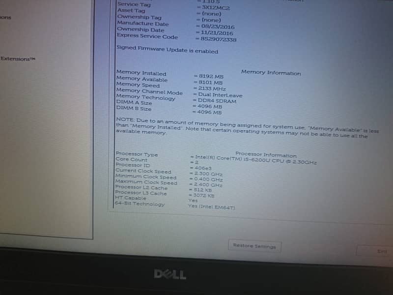 Dell latitude E5470 1