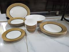 luminarc golden dinner set