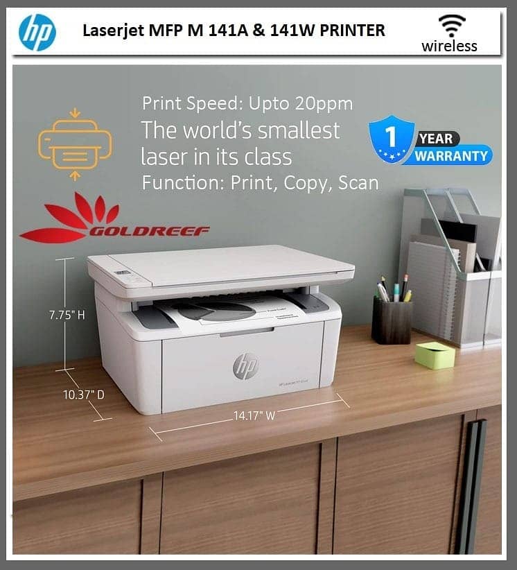 HP LaserJet MFP M141A & M141W Printers 0