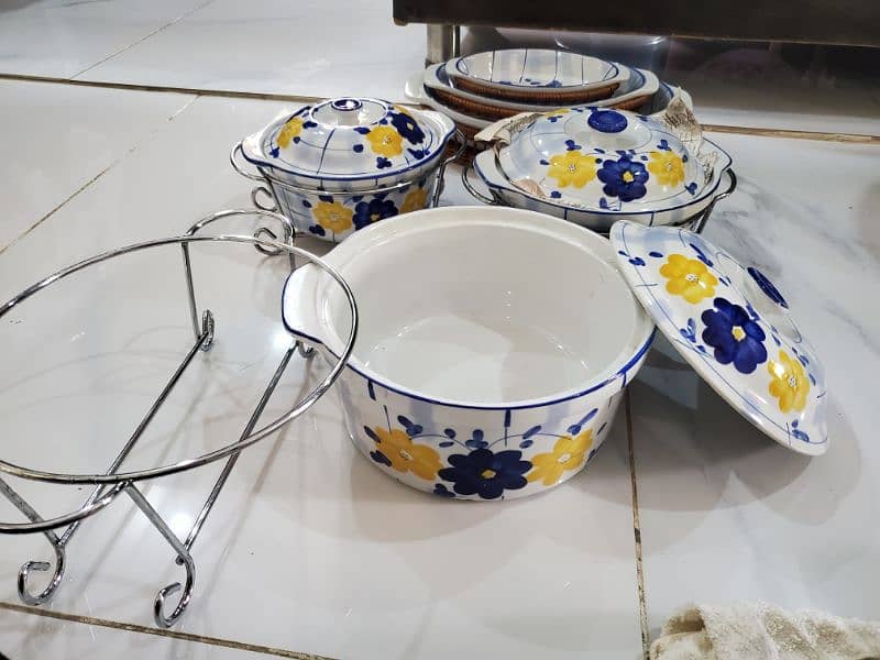 2×serving dishes set 0