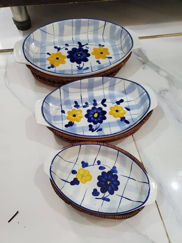 2×serving dishes set 6