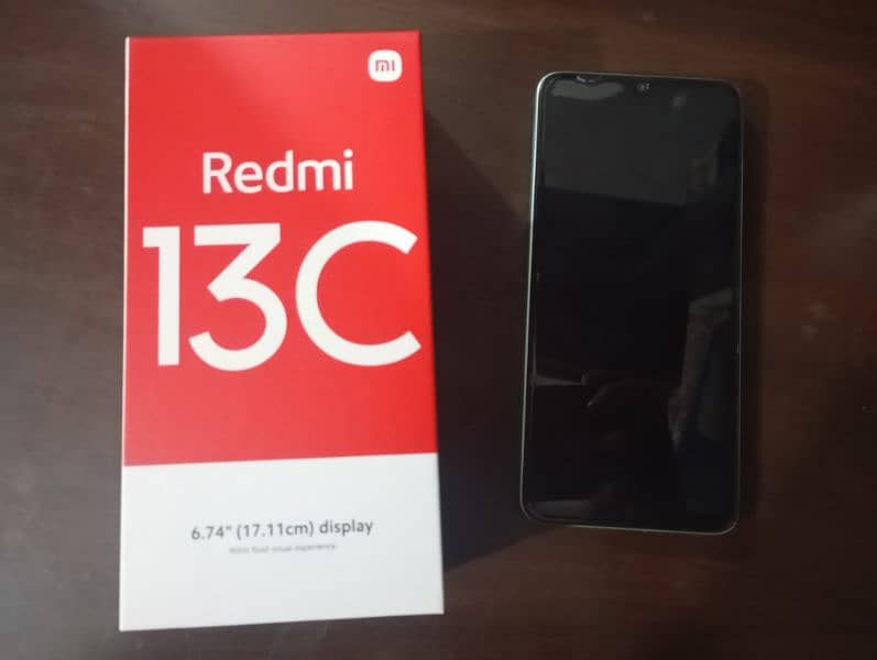 Redmi 13C   with box and original charger 1