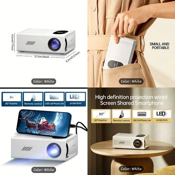 LED Portable Mini Projector Home Projection 1