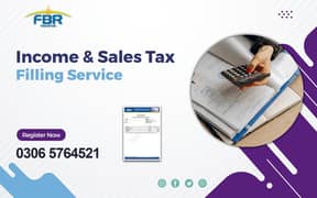 Income Tax Return | Company Registration |Tax Filer, FBR,Sales Tax,NTN