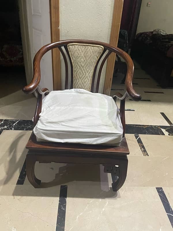 pure wood sofa and 2 chair urgent sale 5