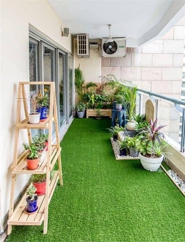 Artificial grass are available with fitting 4