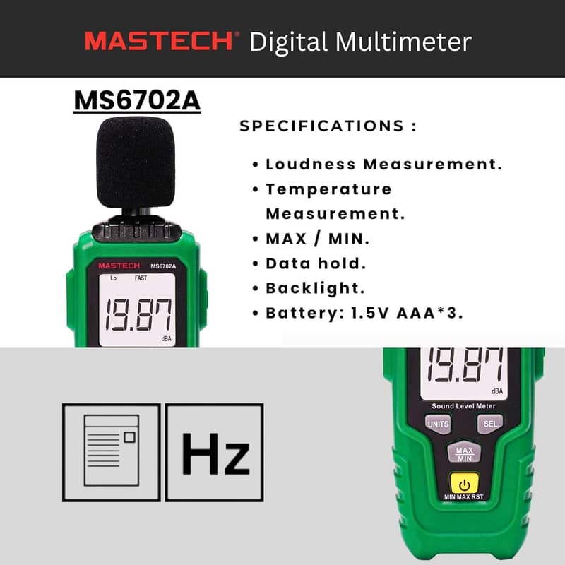 Mastech MS6702A Digital Sound Level Meter In Pakistan 1