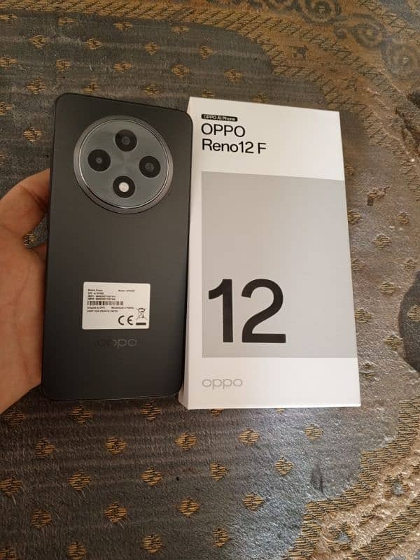 oppo reno 12 f 100% new only box open 9