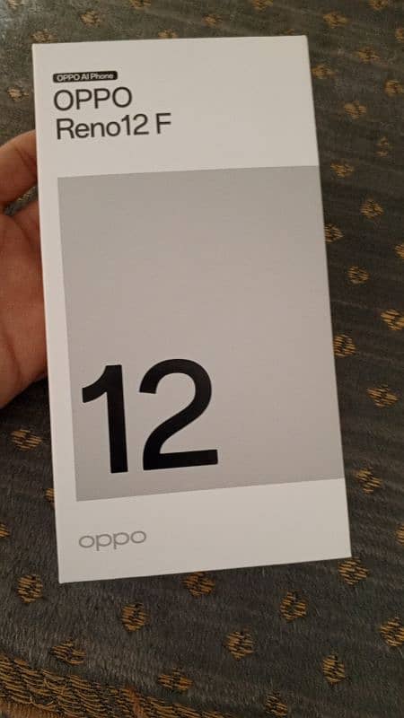 oppo reno 12 f 100% new only box open 13