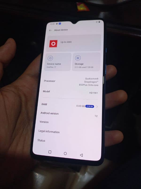 One plus 7T PTA PROVED Lush Condition Smooth Working 8/128 2