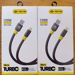 Micro cable Turbo fast charging cable long and very strong