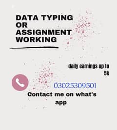 Online Jobs Available / Assignment Work / Data Entry / Ad Posting /