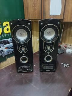 wooden showcase & sound system for sale