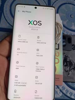 infinix ziro 30 16 GB RAM 256 GB ROM full box 03326085838