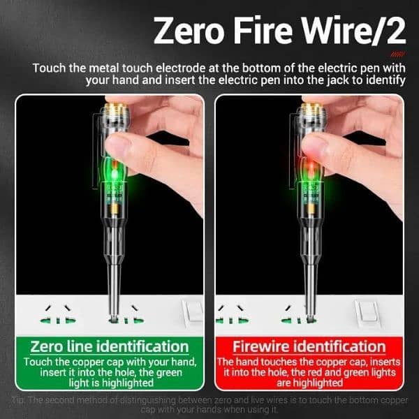 2 Pcs ABS Plastic Voltage Taster - Easy to Use Electrical Testing Tool 4