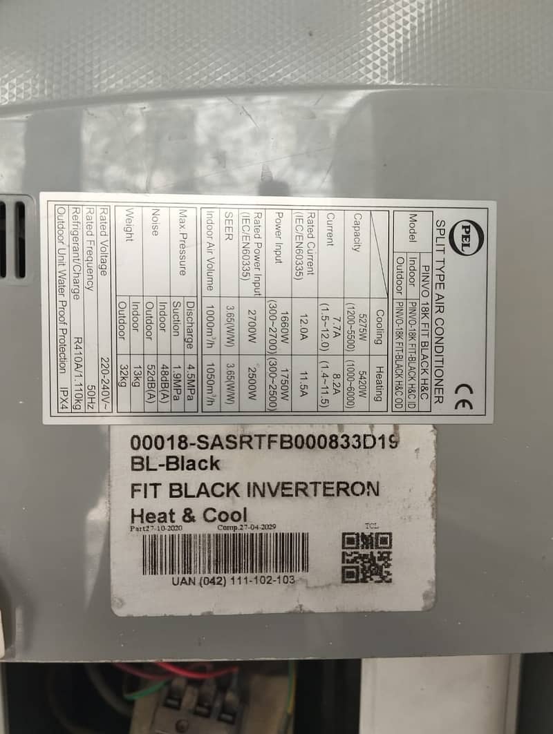 Pel 1.5 Ton dc inverter AC | Genuine Condition | Gree | Dawlance Haier 7